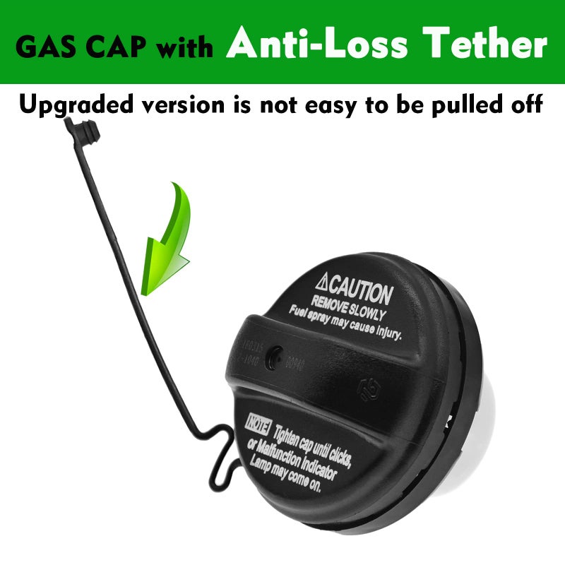 Engine Dancer Gas Cap Fuel Tank Cap Compatible with Toyota 2003-2009 4Runner,2003-2006 Camry,2004-2007 Highlander,2004-2006 Corolla Sienna 77300-33070 - Image 2